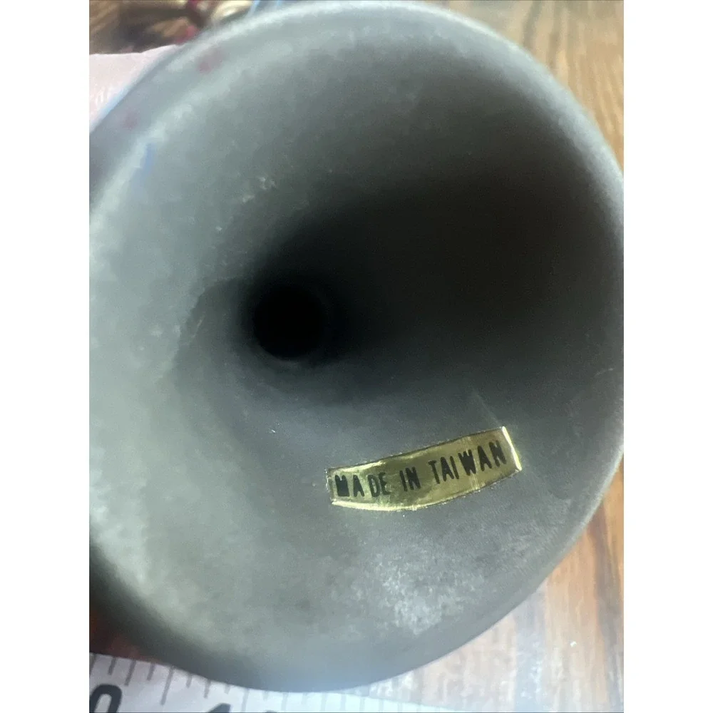 Vtg Brass &  Copper Painted French And Bugel Horn‎ Christmas Holiday Decor Qty 2